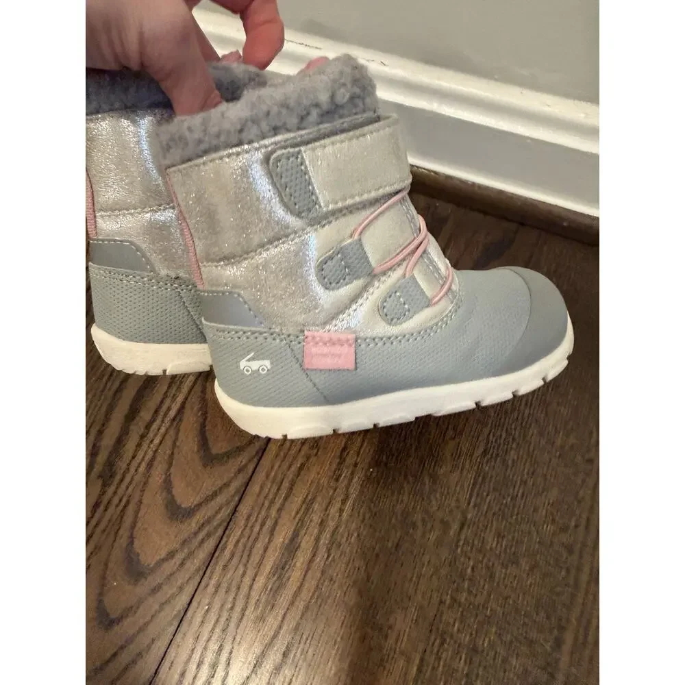 See Kai Run Girls' Gilman Waterproof Insulated Shimmer Boots Girls Sz 8c